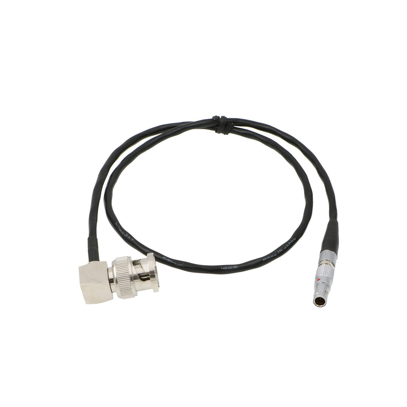 Uonecn TIME Code Cable for Zoom F8 4 Pin Male to Right Angle BNC for Red Epic Scarlet.