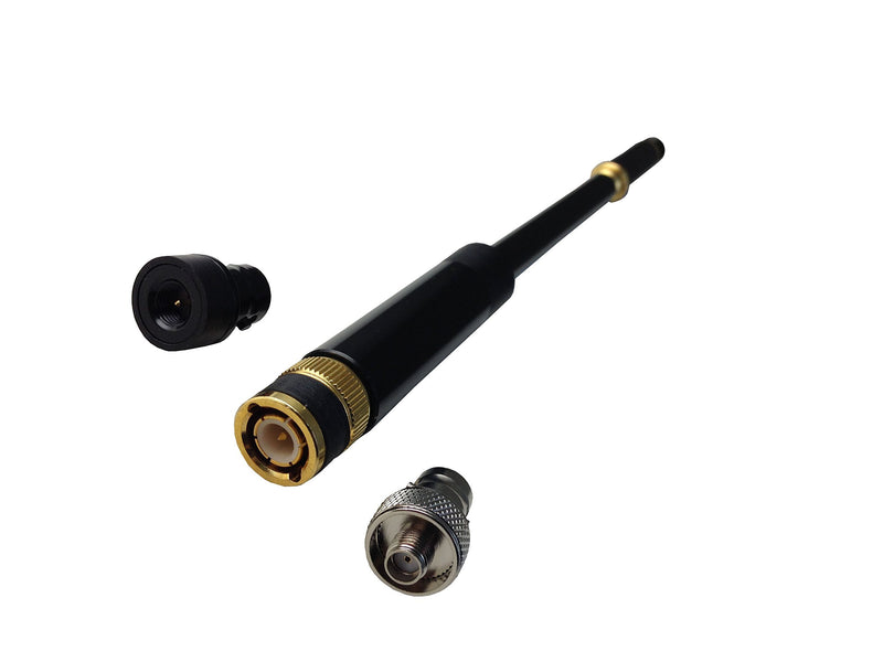 Anteenna TW-800 (AL-800) Telescopic Antenna with BNC Male Connector for 144/440MHz Scanner 20-1,300MHz Free 2 pcs Adaptor Connector (BNC Female to SMA Male/BNC Female to SMA Female)