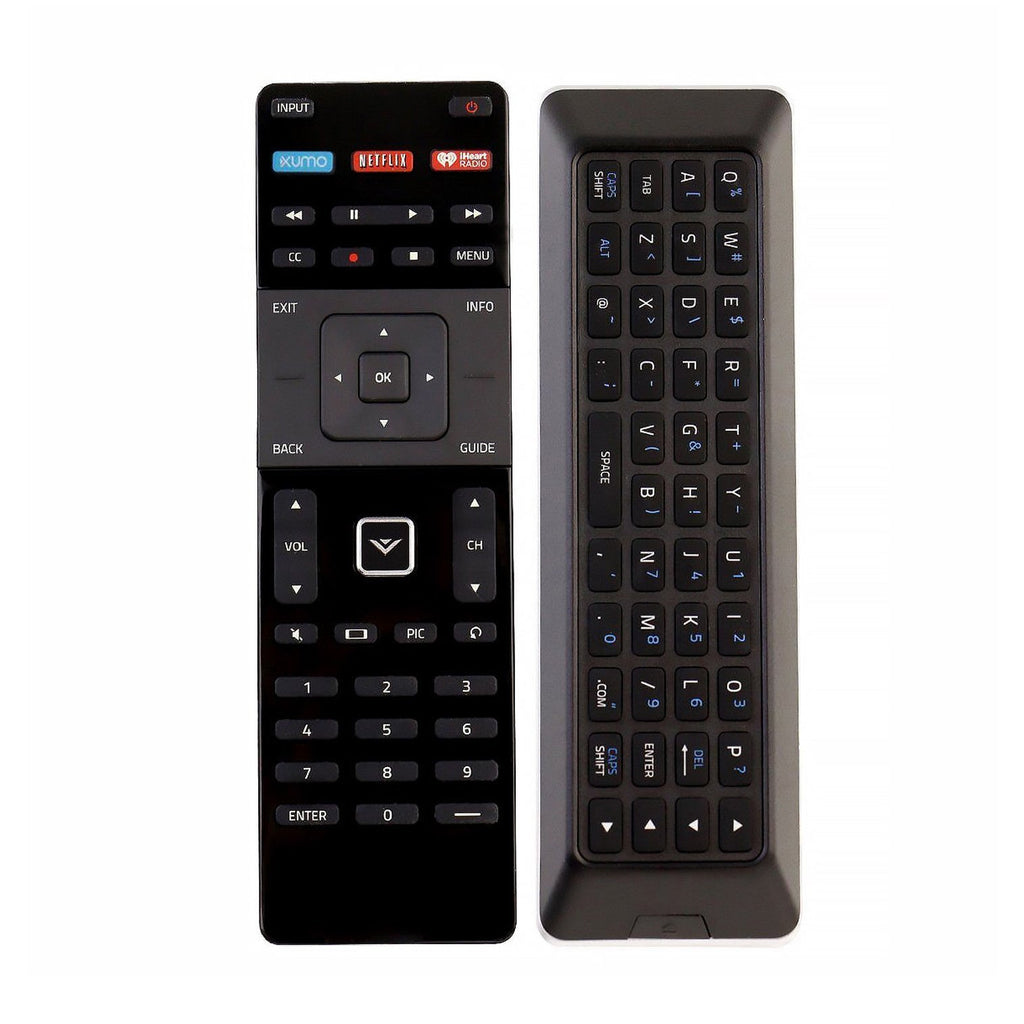 New XRT500 QWERTY Dual Keyboard Remote Control for Vizio LED Smart TV with XUMO Netflix iHeart Radio Key M43-C1 M49-C1 M50-C1 M55-C2 M60-C3 RS65BL