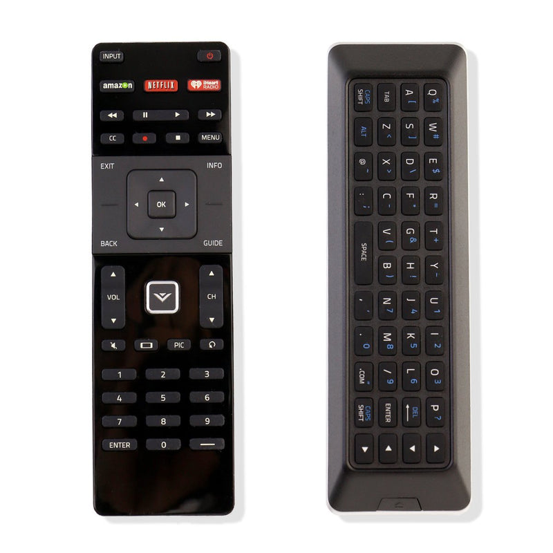 New QWERTY Dual Keyboard Remote XRT500 for Vizio Smart TV with Backlight Netflix iHeart Radio Shortcut Key M55C2 M60-C3 RS65B2 RS120-B3 M43-C1