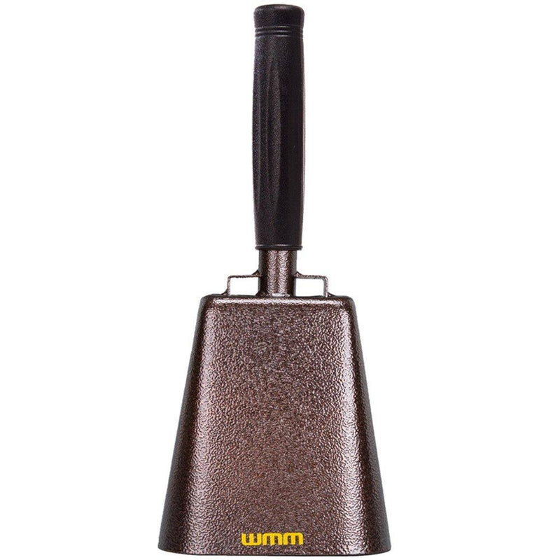 7 Inch Steel Cowbell with Handle Cheering Bell for Sports Events Large Solid School Bells & Chimes Percussion Musical Instruments Call Bell Alarm(Copper)