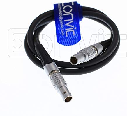 Eonvic Steadicam 0b Male 3-Pin to 2 Pin 12v Teradek Bolt/Arri Alexa Power Cable