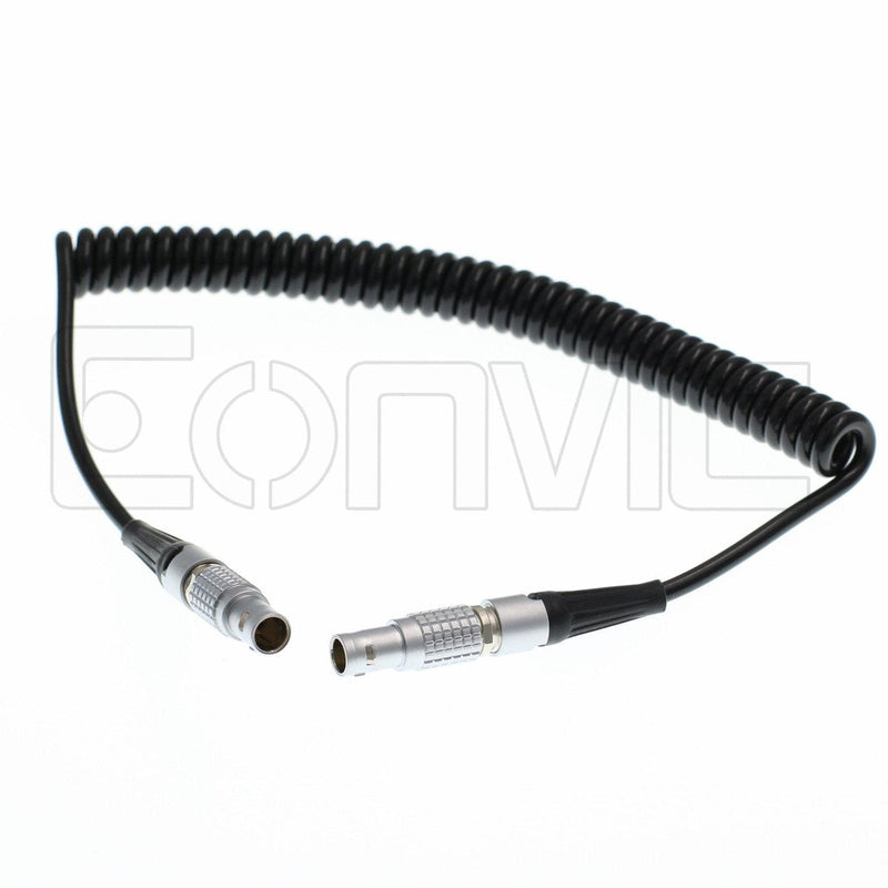 Eonvic Steadicam 12v Teradek Bolt/Arri Alexa Coiled Power Cable 0b 3 Pin to 2pin