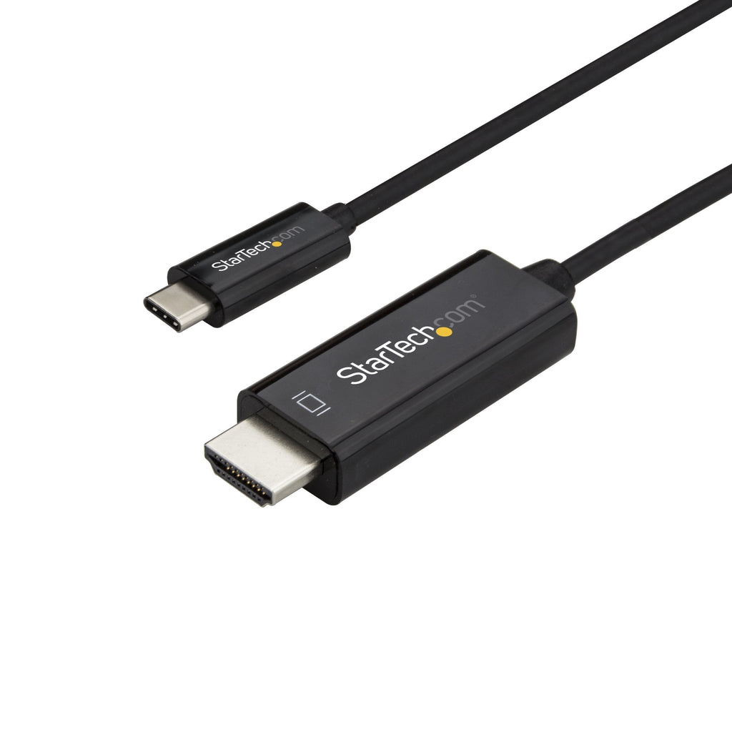 StarTech.com 10ft (3m) USB C to HDMI Cable - 4K 60Hz USB Type C to HDMI 2.0 Video Adapter Cable - Thunderbolt 3 Compatible - Laptop to HDMI Monitor/Display - DP 1.2 Alt Mode HBR2 - Black (CDP2HD3MBNL) 9.8 feet
