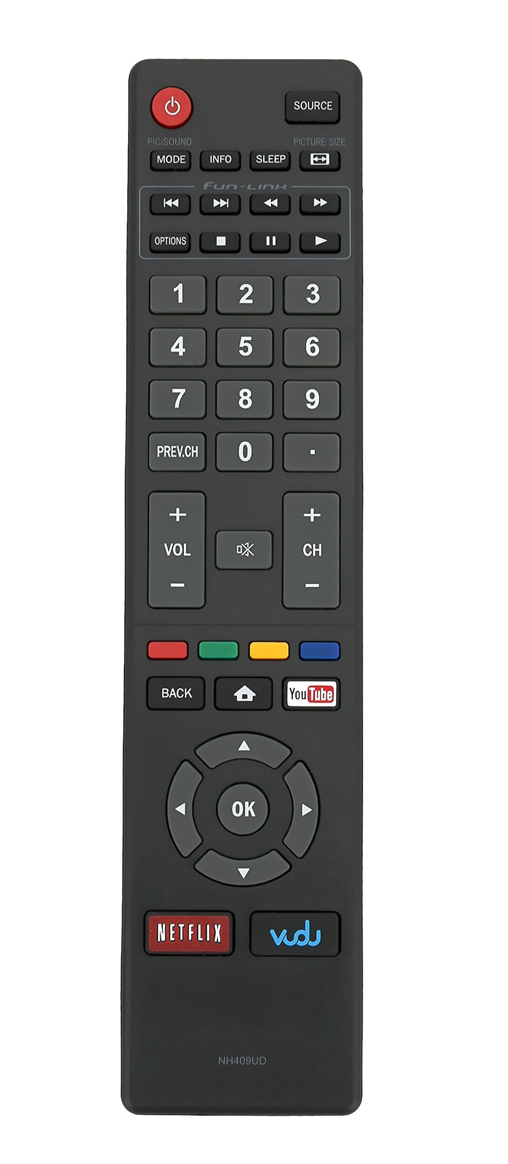 New NH409UD Remote Control fit for Magnavox 32MV304 F7 40MV336X 32MV304X 40MV324X 43MV314X 50MV314X 55MV314X NH410UP 50MV314X/F7 32MV304X/F7 NH410UP