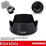 Kiorafoto Reversible Lens Hood Shade Protector EW-73D Replacement for Canon EF-S 18-135mm F3.5-5.6 is USM (Fits 18-135mm USM Only) & for Canon RF 24-105mm F4-7.1 is STM Lens