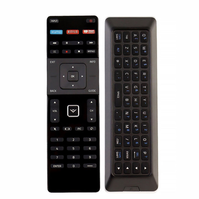 New XUMO XRT500 Keyboard Remote Control for Vizio LCD LED TV P502UI-B1 P502UI-B1E P552UI-B2 P602UI-B3 P652UI-B2 P702UI-B3 RS65-BL M43C1 M49C1 M50C1 M55C2 M60C3 with XUMO Netflix Iheartradio Key