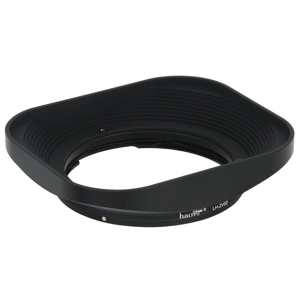 Haoge LH-ZV02 Square Metal Lens Hood for Carl Zeiss Biogon T 2/35 35mm f2 ZM, C Biogon T 35mm f2.8 ZM, Planar T 50mm f2 ZM; Voigtlander NOKTON Classic 35mm f1.4 VM, 40mm f1.4 VM 50MM f1.5 as LH-6 Square - Black