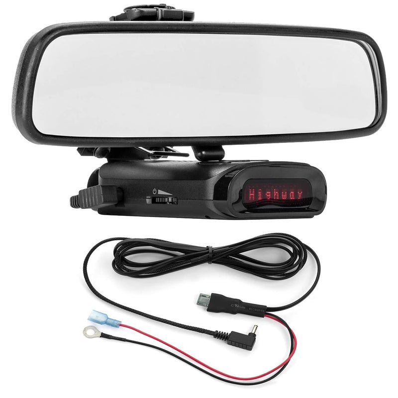 Radar Mount Mirror Mount Bracket + Direct Wire Power Cord for K40 Radar Detectors (3001210)