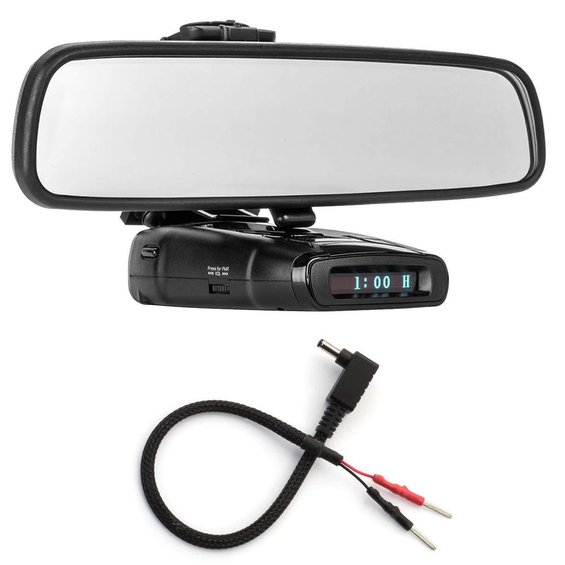 Radar Mount Mirror Mount Bracket + Mirror Wire Power Cord for Whistler Radar Detectors (3001108)