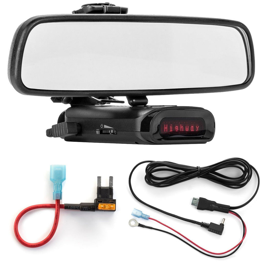 Radar Mount Mirror Mount Bracket + Direct Wire Power Cord + Mini Fuse Tap for K40 (3001410)