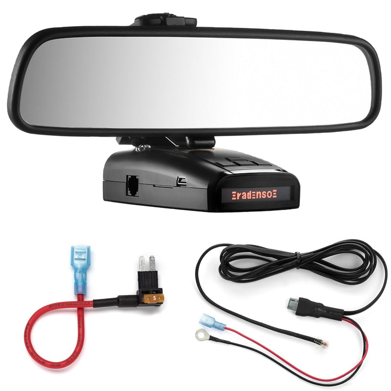 Radar Mount Mirror Mount + Direct Wire Power Cord + Micro2 Fuse Tap for Radenso XP and SP (3001610R)