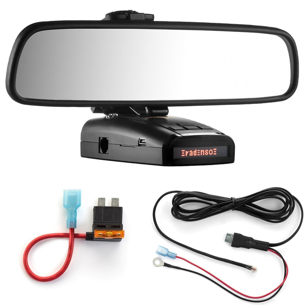 Radar Mount Mirror Mount + Direct Wire Power Cord + ATO Fuse Tap for Radenso XP and SP (3001310R)