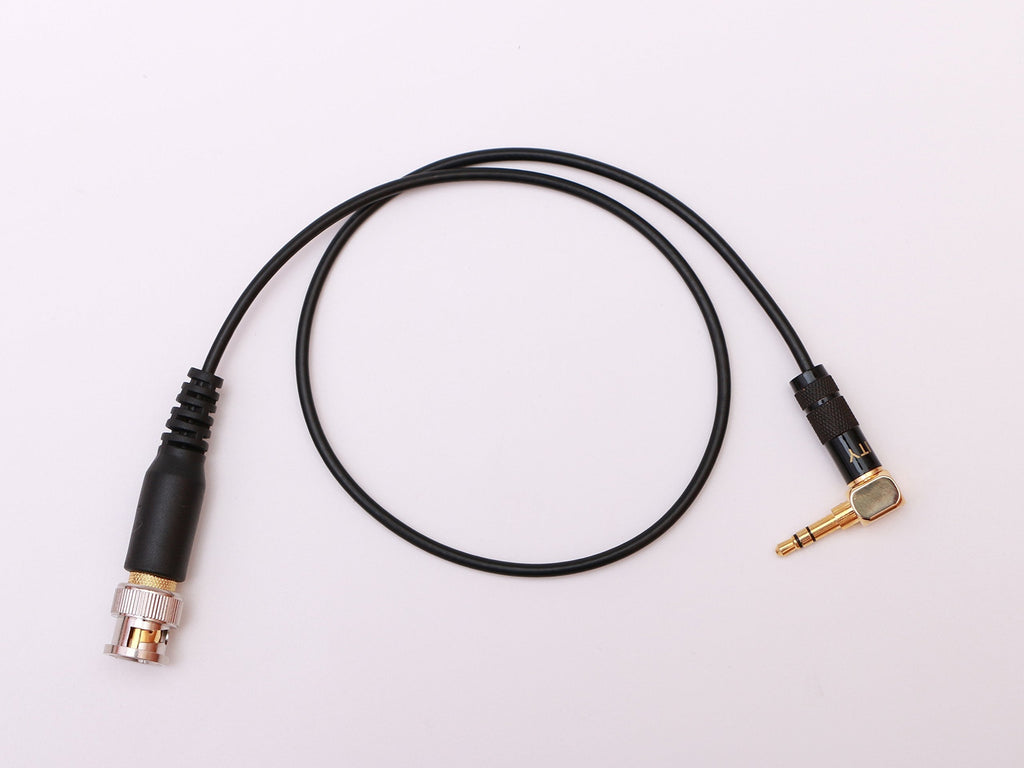 Angled 3.5mm to BNC Time Code TC Sync Cable for Tentacle Sync