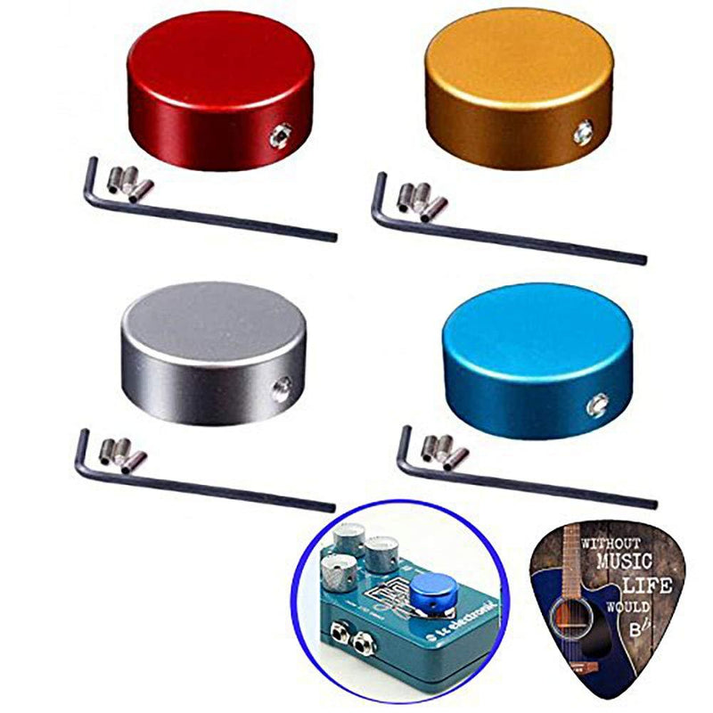 [AUSTRALIA] - Creanoso Pedal Buttons Footswitch Topper (4-Pack)- Effects Pedal Switch Accessories for comfort and accuracy - Stocking Stuffers for Guitarist Bassist Keyboardists Musicians Gift 