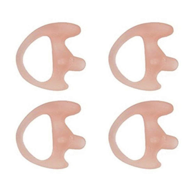 4 Right Large Flesh Flexible SEMI Custom Ear Mold Insert Rubber Gel EARPIECE Police Patrol Duty Gear