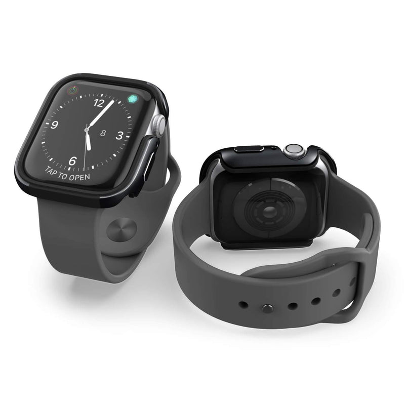 42mm Apple Watch Case, Compatible with 42mm Apple Watch - X-Doria Defense Edge Premium Aluminum & TPU Bumper Frame for 42mm Apple Watch, Black/Black