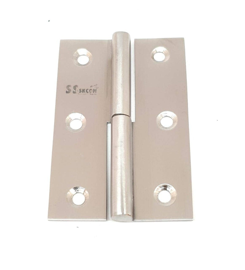 s siskcon Lift Off Hinges SSiSKCON Pure Stainless Steel Hinges 3''(75MM) Satin Finish 32D(630),Right Side(Set of 2 Pcs. with Stainless Steel Screws) 3 inch ( 75mm) Right