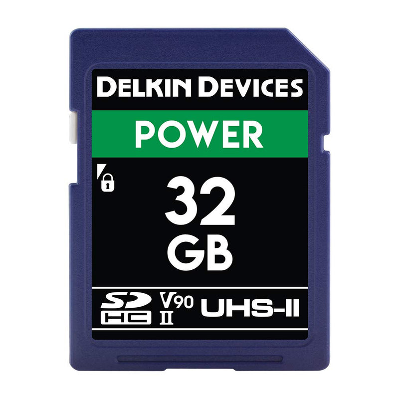 Delkin Devices 32GB Power SDHC UHS-II (V90) Memory Card (DDSDG200032G)