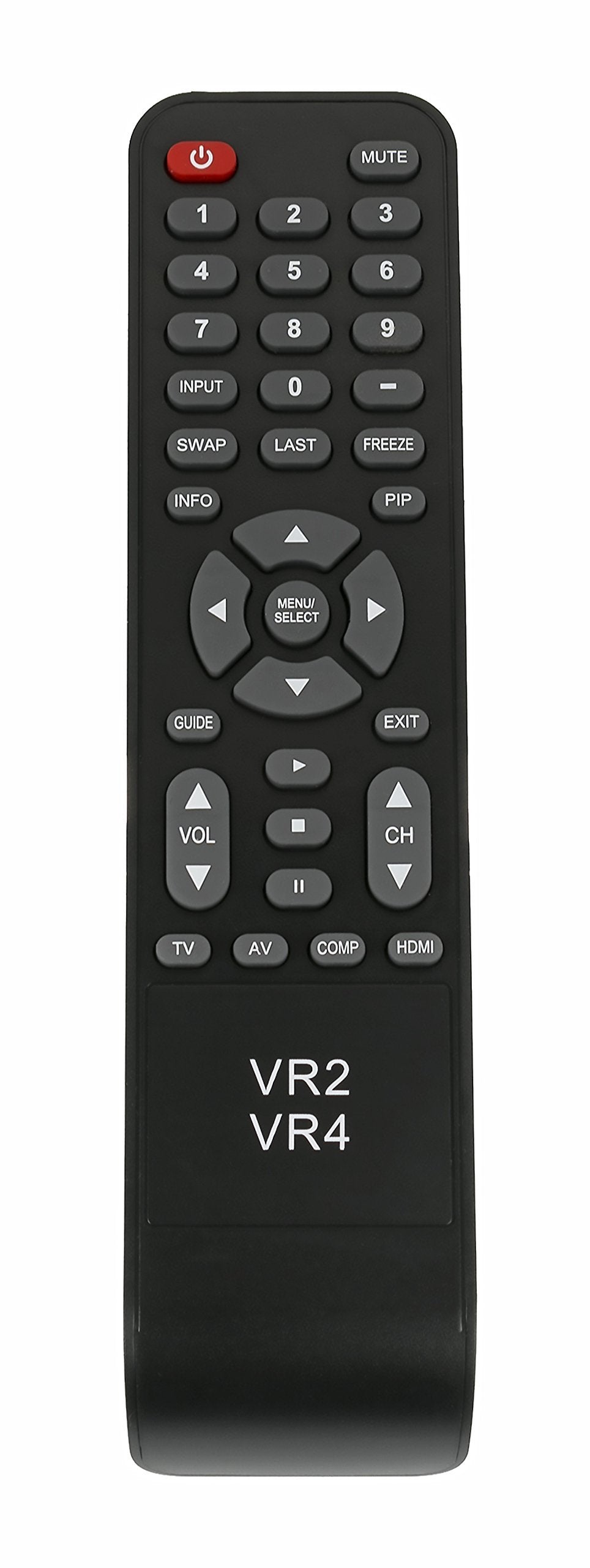 New VR2 VR4 Replace Remote fit for VIZIO TV VECO320L VECO320L1A VL260M VL320M VL370M VO320E VO370M VO420E VP322 VECO320LHDTV VP422HDTV10A VP322HDTV10A VP323HDTV10A VP422 20'- 60' TV VP323HDTV10A VP422