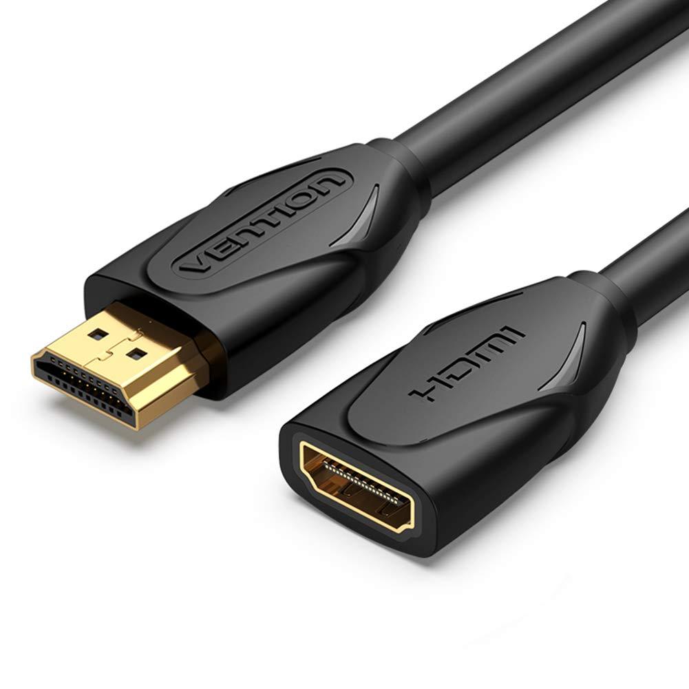 Vention Hdmi Extender Cable High Speed Exextension Cable Hdmi Male to Female Adapter Converter for Nintendo Switch, Xbox One S 360,PS4, Roku TV Stick,Blu Ray Player,PS3,Google Chromecast,Wii U (5m) 5m