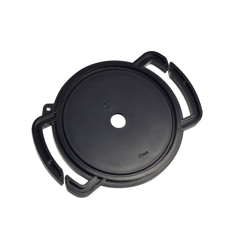 FoRapid Camera Buckle Lens Cap Holder Keeper for Canon Nikon Sony Olympus Fujifilm Pentax Panasonic Sigma DSLR/SLR/Evil Camera Lens Cap-Black ABS Plastic (72mm 77mm 82mm) 72mm 77mm 82mm