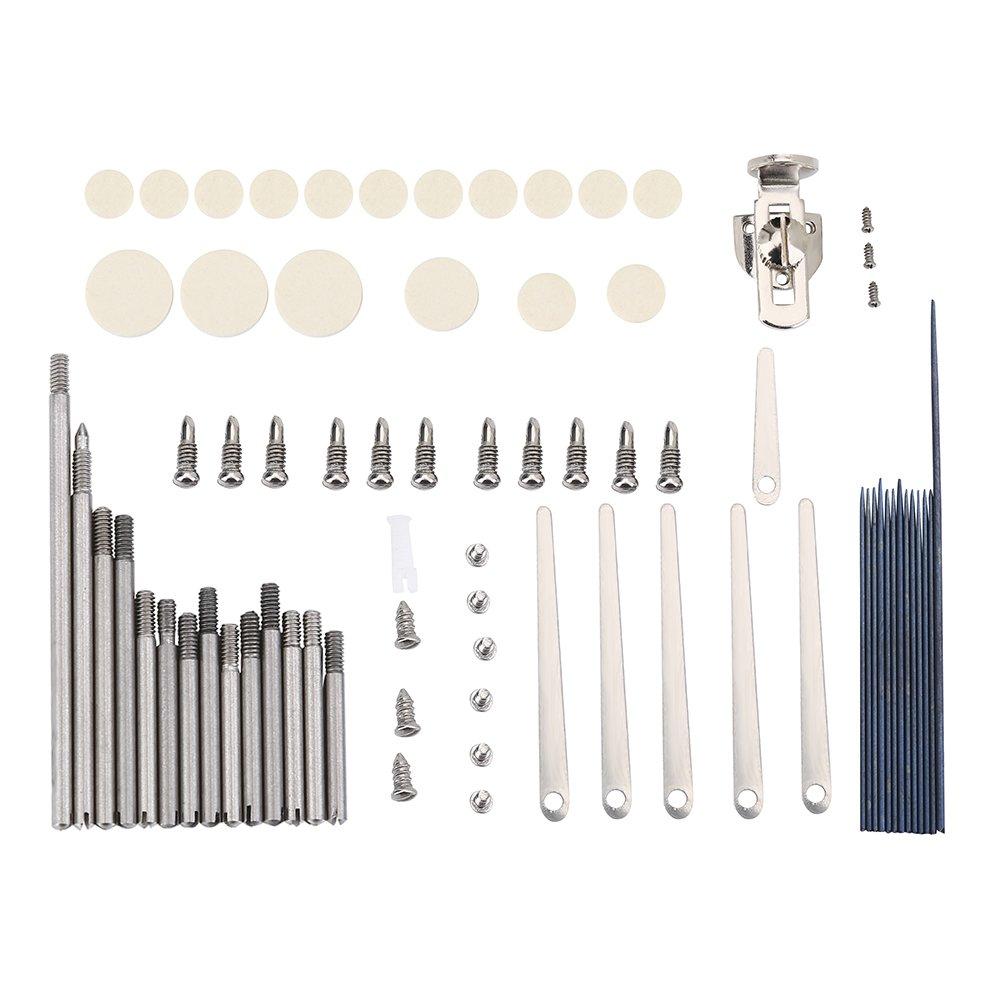 Clarinet Repair Tools Replacement Kit Set Including Clarinet Springs Rollers Spring Needles Pads Instrument Accessory