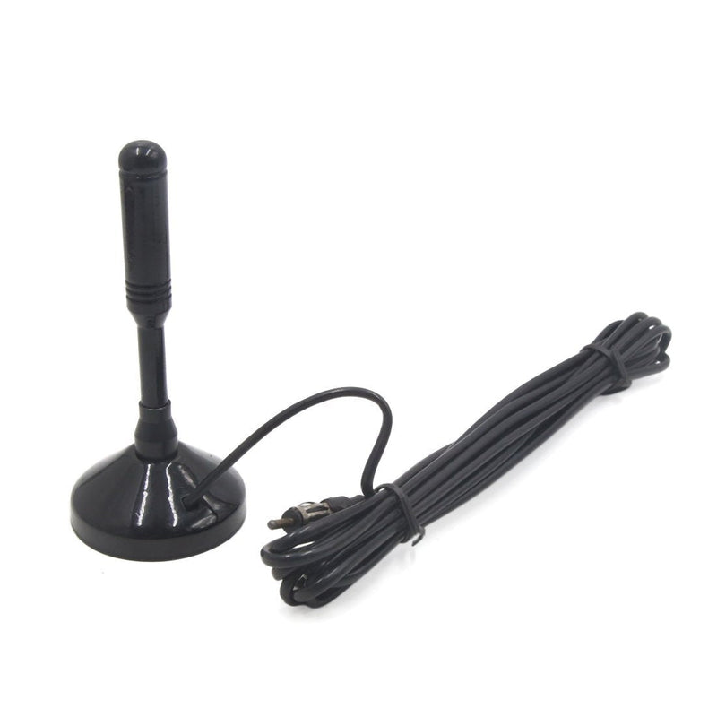 uxcell 14cm Long Magnetic Base Car AM/FM Radio Signal Antenna Aerial w 4M Cable