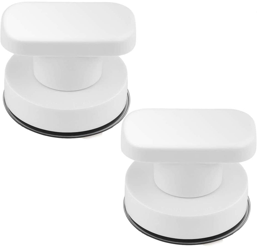 DDSKY 2-Pack Strong Suction Cup Drawer Glass Mirror Wall Tile Handles Toilet Bathroom Door Pulls Glass Door Pull Adsorbent Handle and Knobs