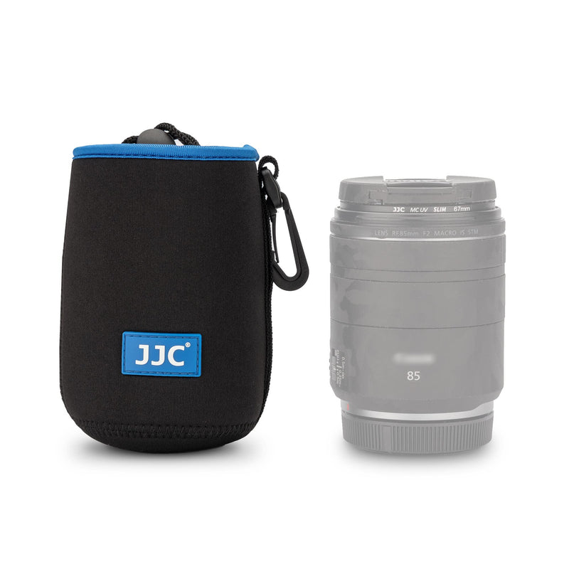 JJC Drawstring Neoprene Camera Lens Pouch Case, Protective Lens Bag for Mirrorless Lenses Up to 3.5 x 5.9" (D X H) for Canon RF 24-240mm EF-S 18-55mm f/3.5-5.6 Ni 55-200mm f/4-5.6G and More L (3.5" x 5.9")