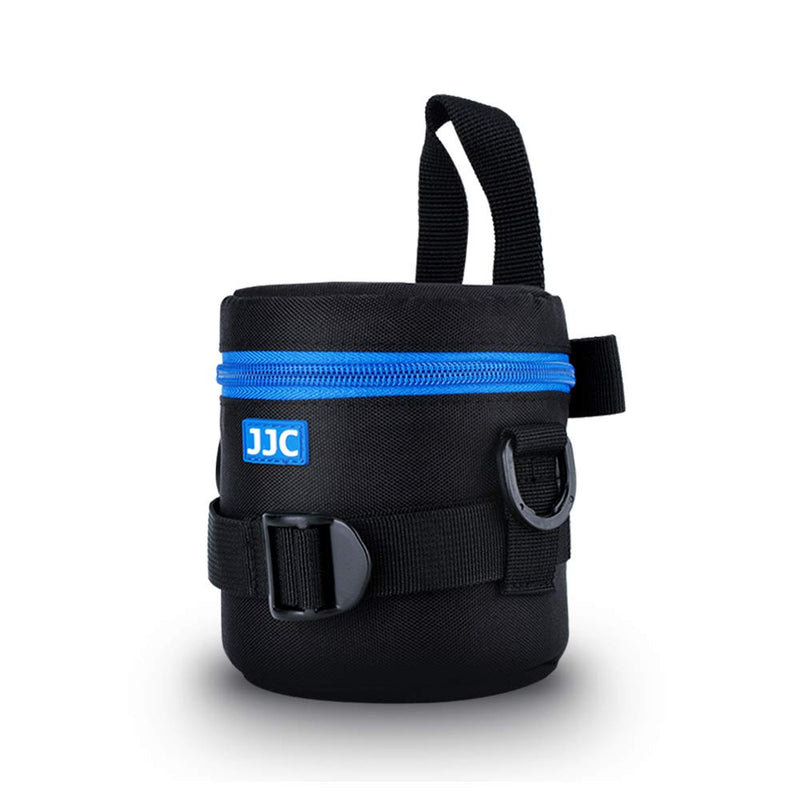 JJC Camera Lens Pouch Case for Canon EF-S 18-55mm EF 50mm Nikon AF-S 18-55mm Nikkor AF 50mm Fujifilm XF 16mm 23mm XC 15-45mm etc, Zipper Polyester Lens Protective Bag Interior Size 3.07x4.92” S