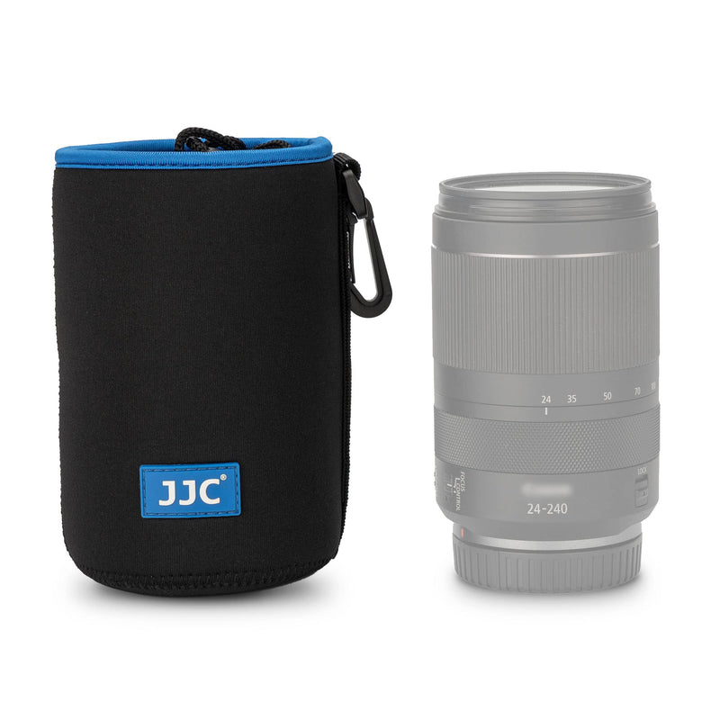 JJC Drawstring Neoprene Camera Lens Pouch Case, Protective Lens Bag for Mirrorless Lenses Up to 3.5 x 6.7" (D X H) for Canon EF 24-70mm f/2.8L Canon EF 85mm f/1.2L II Sigma 70-300mm F4-5.6 and More XL (3.5" x 6.7")