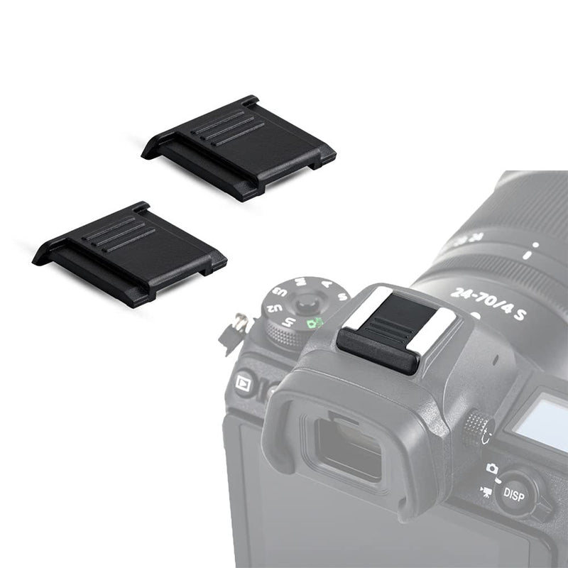 JJC 2 PCS Camera Hot Shoe Cover Cap Protector for Nikon Z9 Z50 Z7 Z6 II Z5 D6 D5 D850 D810 D780 D750 D610 D7500 D7200 D5600 D5500 D3500 Coolpix P950 P1000 Ricoh GR IIIx GRIIIx Replaces Nikon BS-1 For Nikon Cameras