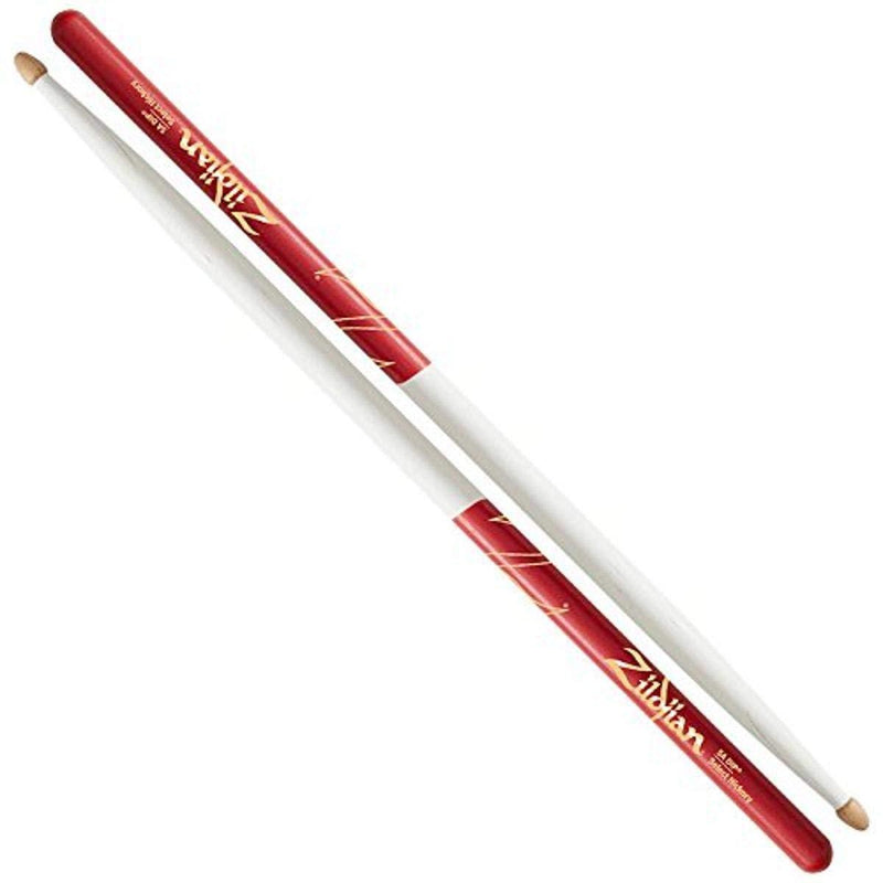 Zildjian 5A Acorn White w/ Red Dip Drumsticks