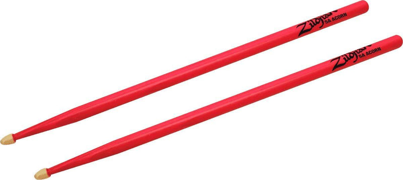 Zildjian 5A Acorn Neon Pink Drumsticks