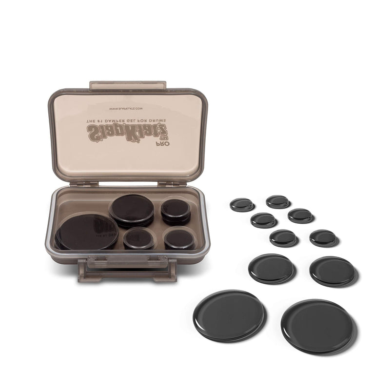 SlapKlatz Pro Drum dampeners - Black (10 pcs / 3 sizes) - Free case - Non-toxic