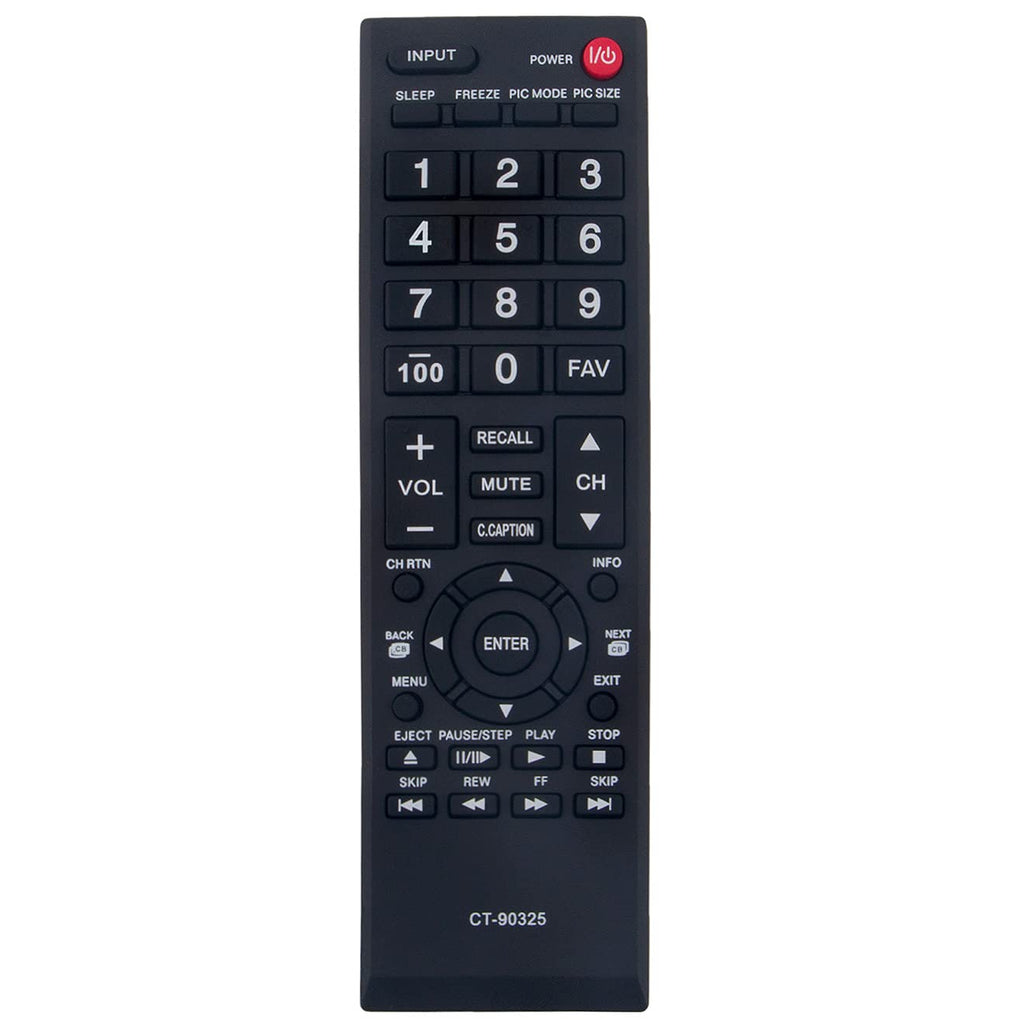 New CT-90325 CT90325 Replace Remote Control fit for Toshiba TV 19AV600 19AV600U 19AV600UZ 37E20U 39L1350U 39L22U 40L5200 40L5200U 50L2400 55S41U 65HT2U