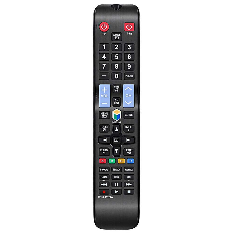 Gvirtue BN59-01178W Remote Control Compatible Replacement for Samsung LCD LED HDTV 3D 2K 4K UHD Smart TV UN46H6203AF UN50H5203AF UN50H6201AF UN50H6203AF UN55H6203AF UN55HU6830F UN58H5202AF