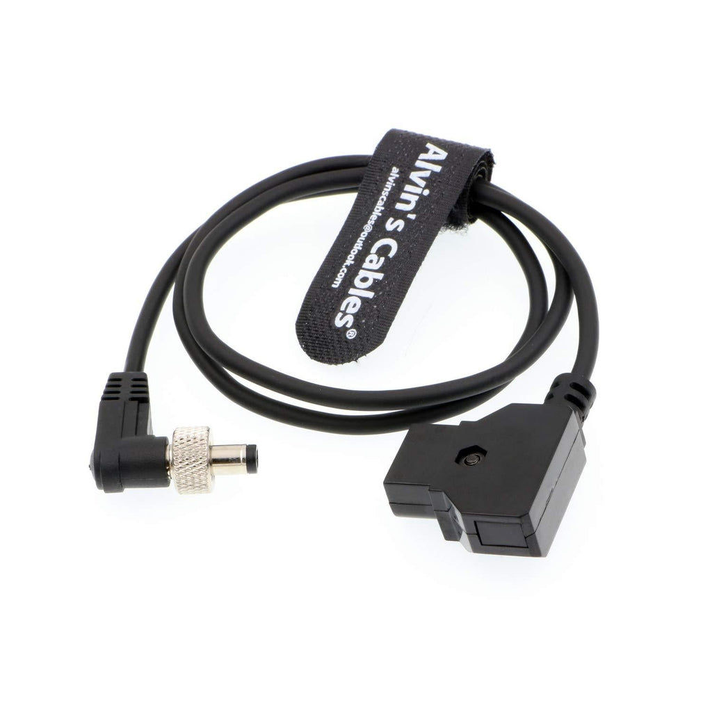 Alvin's Cables D-Tap to Locking DC 5.5 2.1 Atomos Monitor Power Cable for Video Devices PIX-E7 PIX-E5 7 Touchscreen Display Hollyland Mars 400s Right Angle Lock DC to Dtap 60cm