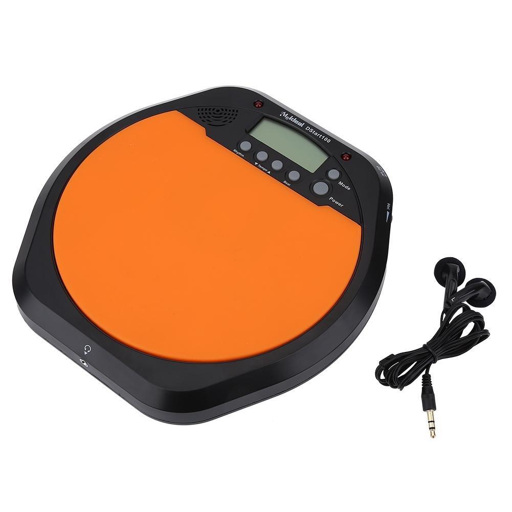 Drum Practice Training Pad, Digital Electronic Drum Training Pad Tempo Metronome with Earphone