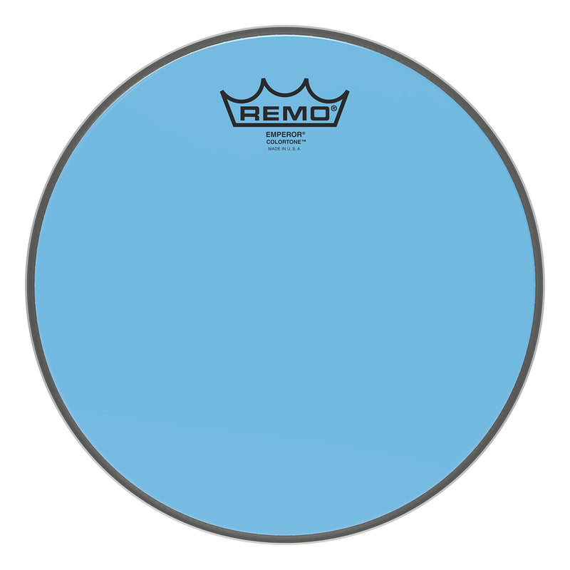 Remo Emperor Colortone Blue Drumhead ,10" 10"