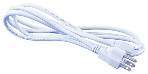 Omnihil 8 Feet AC Power Cord Compatible with Yamaha CP4 STAGE, CP1, CP5 - White