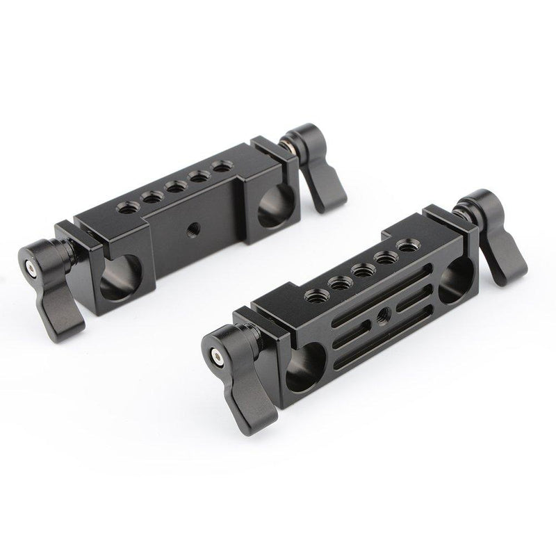 CAMVATE 15mm Rod Clamp Railblock for DSLR 15mm Rail Rig Rod Support System(2 PCS)