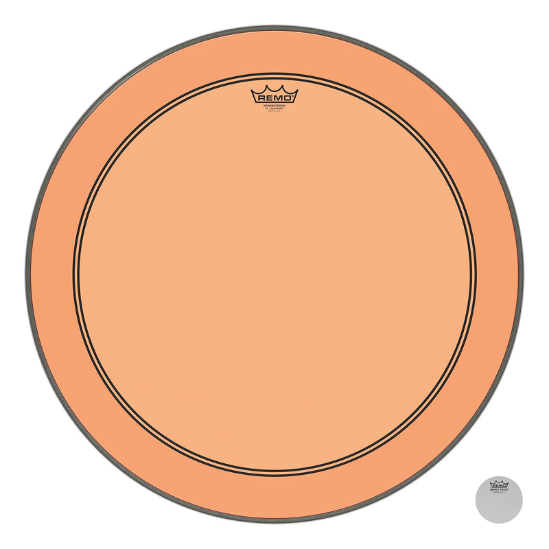 Remo Powerstroke P3 Colortone Orange Bass Drumhead, 26"