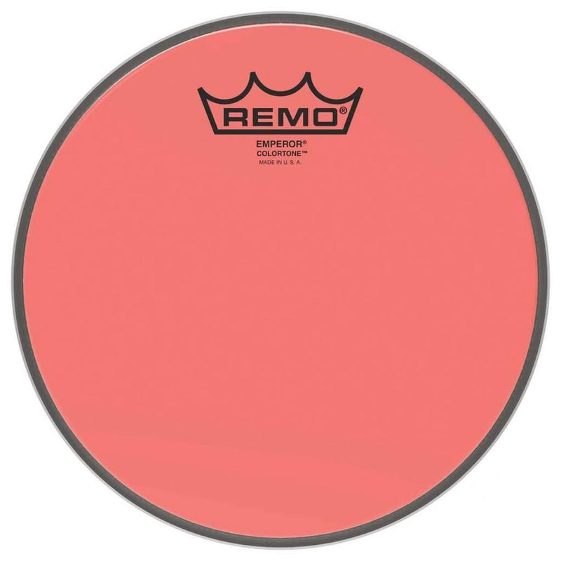 Remo Emperor Colortone Red Drumhead ,10" 10"
