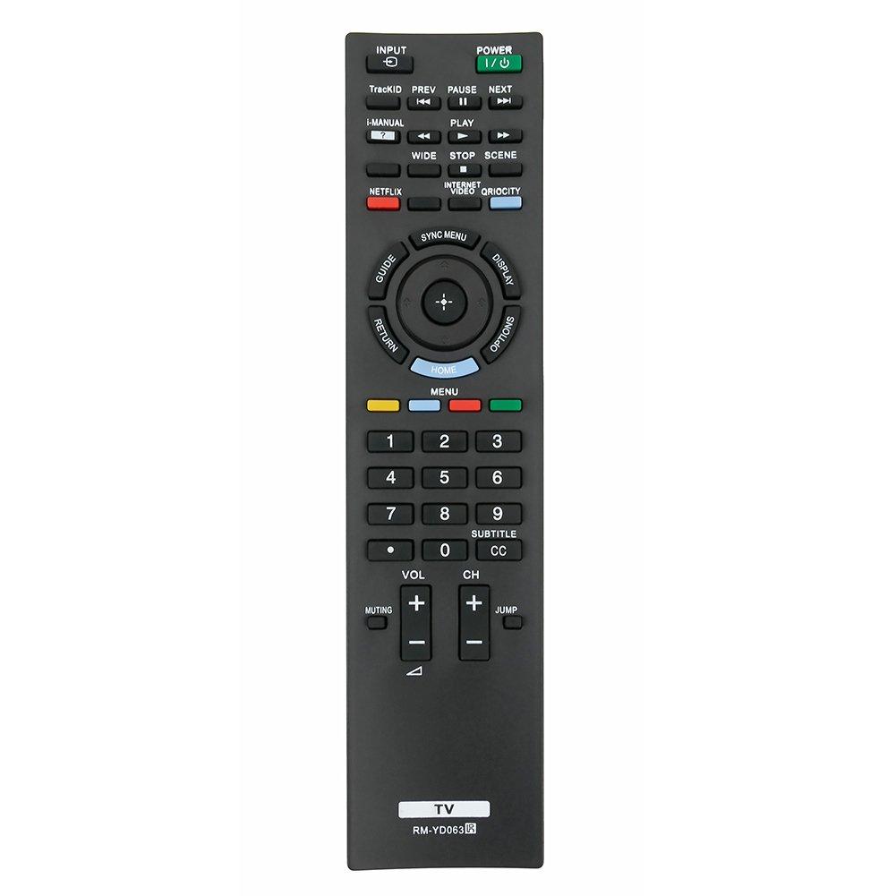 New RM-YD063 Replaced Remote fit for Sony TV KDL-32EX520 KDL-32EX521 KDL-32EX523 KDL-40EX520 KDL-40EX521 KDL-40EX523 KDL-40EX620 KDL-40EX621 KDL-46EX520 KDL-46EX521 KDL-46EX523 KDL-46EX620 KDL-46EX621