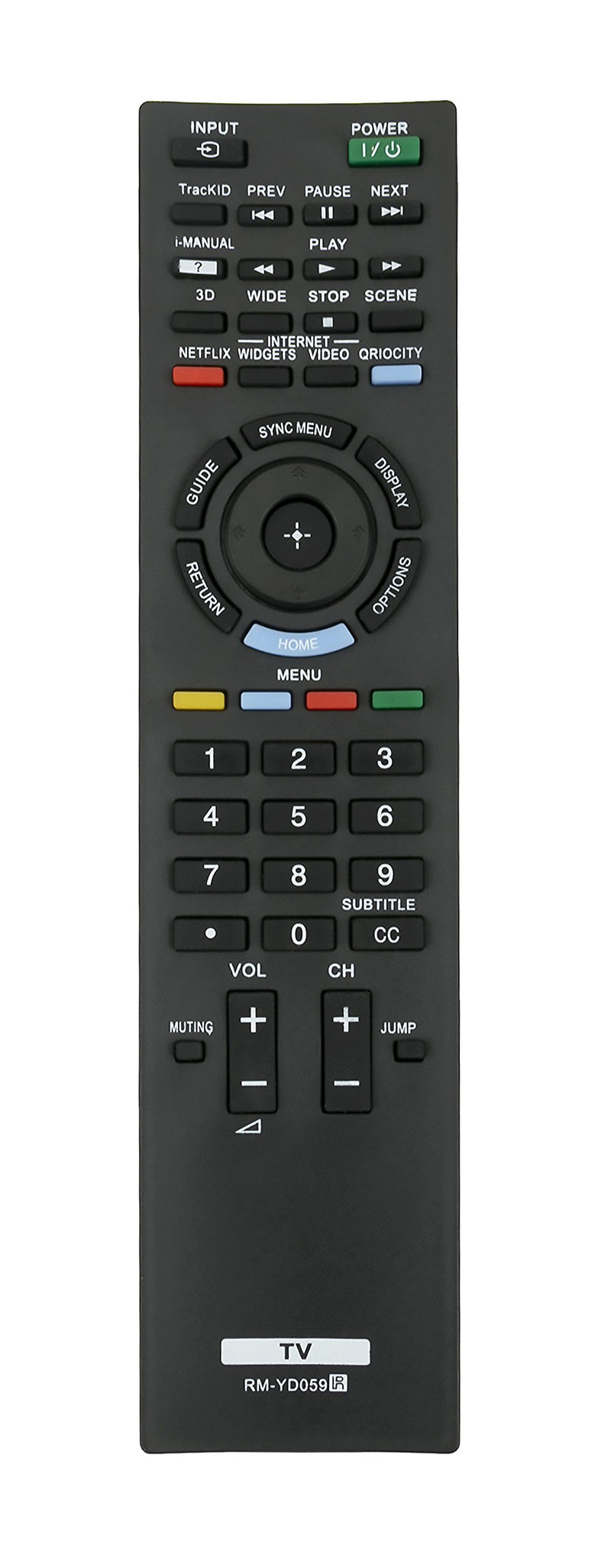 New RM-YD059 Replace Remote fit for Sony TV KDL-40EX723 KDL-46EX723 KDL-46NX720 KDL-55EX723 KDL-55NX720 KDL-60EX723 KDL-60NX720