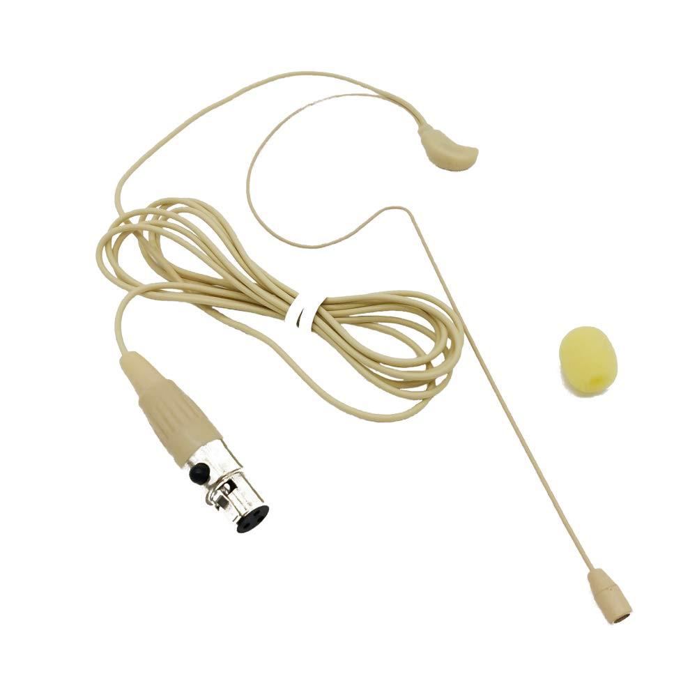 [AUSTRALIA] - SHENGGU 3 Pin Wired Headset Microphone Single Ear Hanging TA3F Ear-Hook Omni-Directional Headworn Boom (Single Ear Hanging) 
