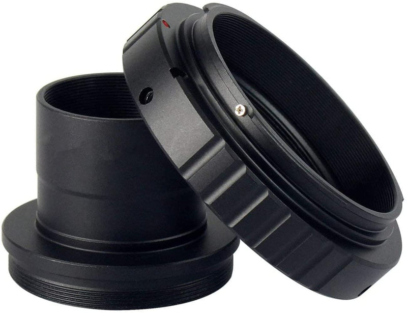 T2 T Ring Adapter and T Adapter 1.25'' Metal for All Canon EOS Standard EF Lenses and Telescope Camera Astrophotography Accessories