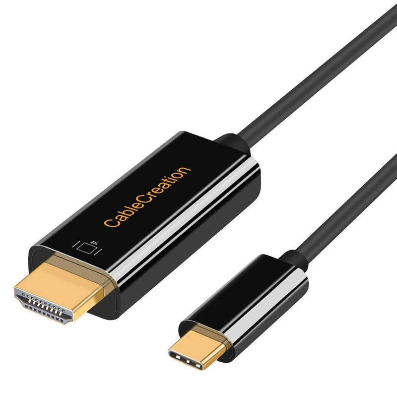 USB C to HDMI Cable, CableCreation 6 FT 3-Pack USB Type C to HDMI Cable,Compatible with MacBook Pro 2019/2018, MacBook Air/iPad Pro/Mac Mini 2018, XPS 15, Yoga 920, S9 / S10, Black 6FT-3Pack